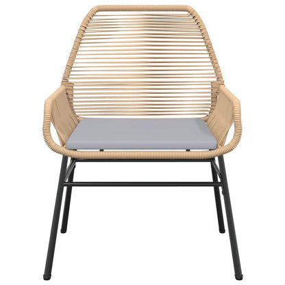 7-Delige Tuinset Met Kussens Poly Rattan Glas 6 200 x 100 x 74 cm Bruin