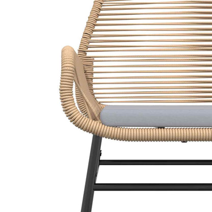 7-Delige Tuinset Met Kussens Poly Rattan Glas 6 200 x 100 x 74 cm Bruin