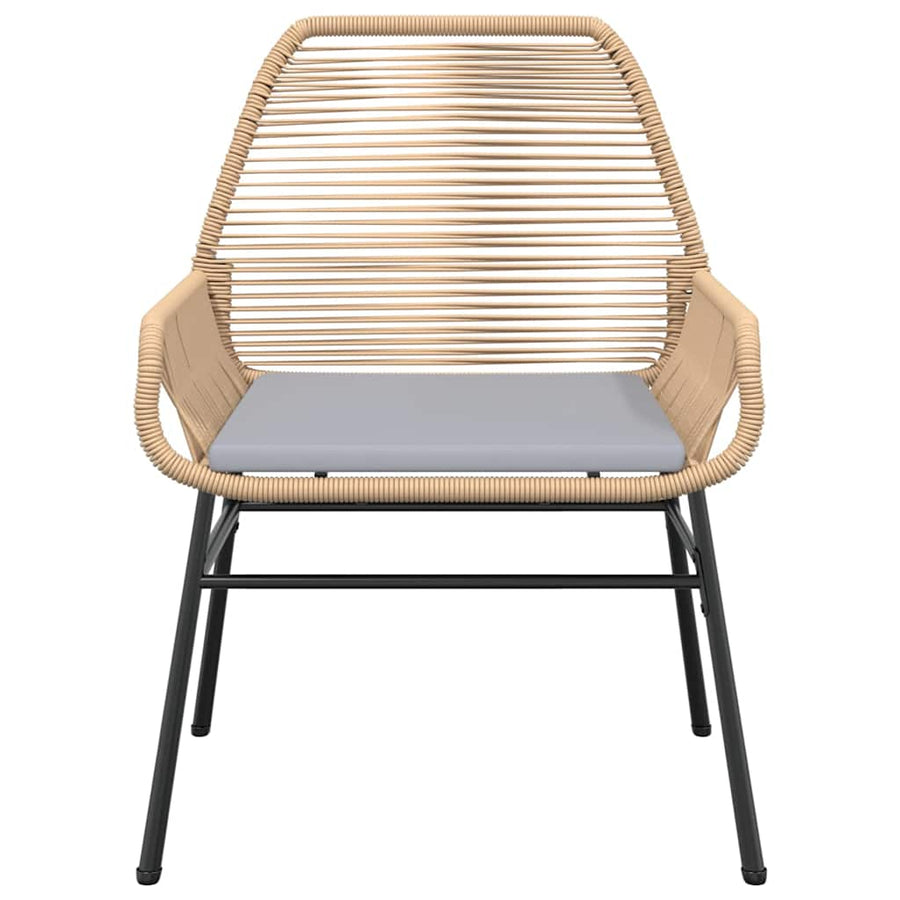 9-Delige Tuinset Met Kussens Poly Rattan Glas 8 200 x 100 x 74 cm Bruin