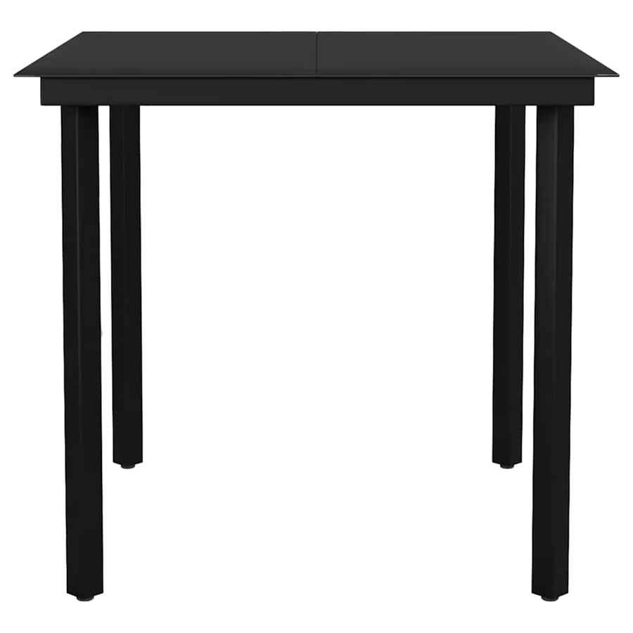 3-Delige Tuinset Met Kussens Poly Rattan Glas 2 80 x 80 x 74 cm Grijs