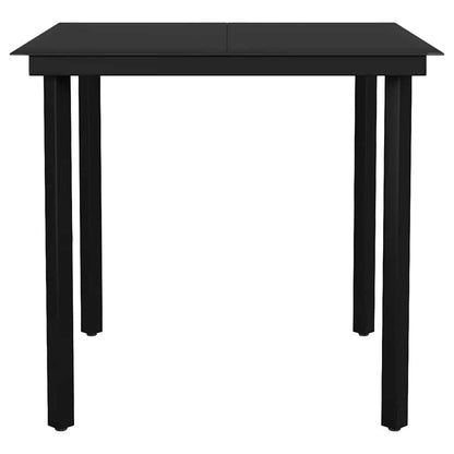 5-Delige Tuinset Met Kussens Poly Rattan Glas 4 80 x 80 x 74 cm Grijs