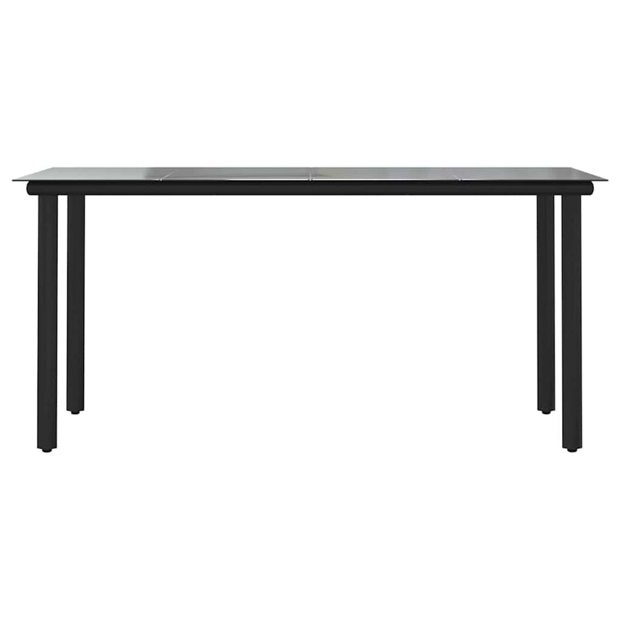 5-Delige Tuinset Met Kussens Poly Rattan Glas 4 160 x 80 x 74 cm Grijs