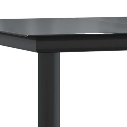 5-Delige Tuinset Met Kussens Poly Rattan Glas 4 160 x 80 x 74 cm Grijs