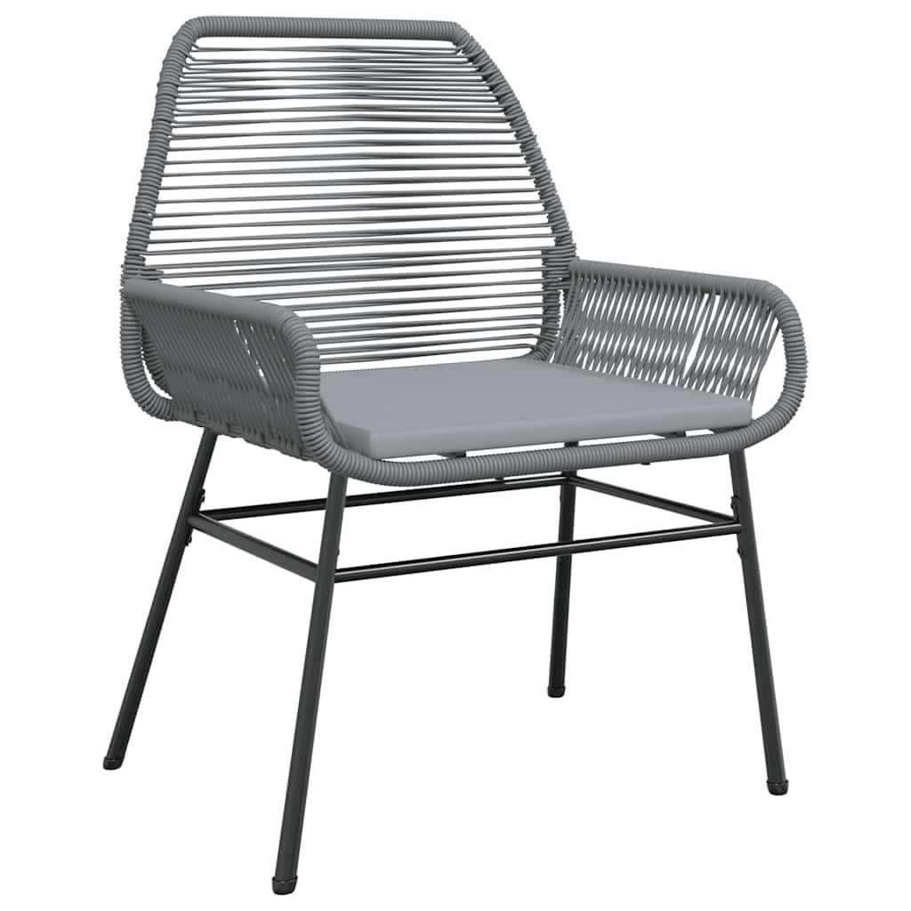 7-Delige Tuinset Met Kussens Poly Rattan Glas 6 160 x 80 x 74 cm Grijs