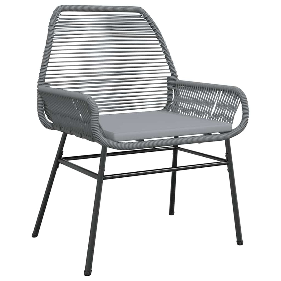7-Delige Tuinset Met Kussens Poly Rattan Glas 6 160 x 80 x 74 cm Grijs