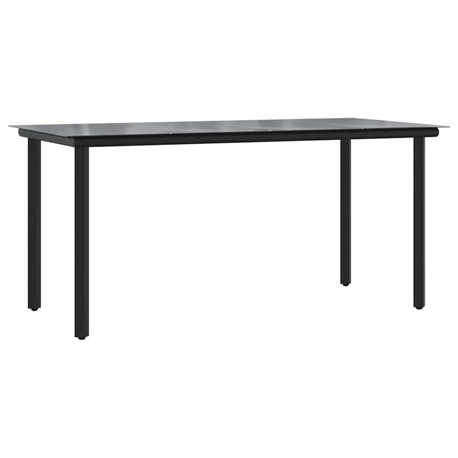 7-Delige Tuinset Met Kussens Poly Rattan Glas 6 160 x 80 x 74 cm Grijs