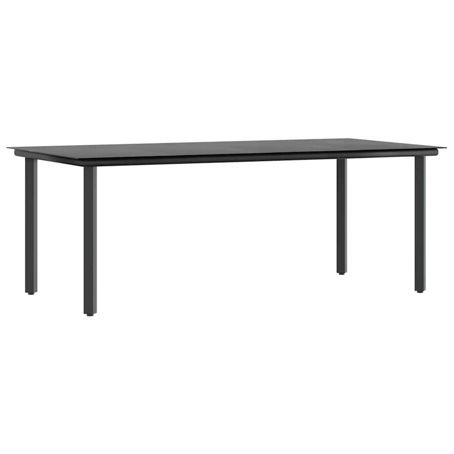 7-Delige Tuinset Met Kussens Poly Rattan Glas 6 200 x 100 x 74 cm Grijs