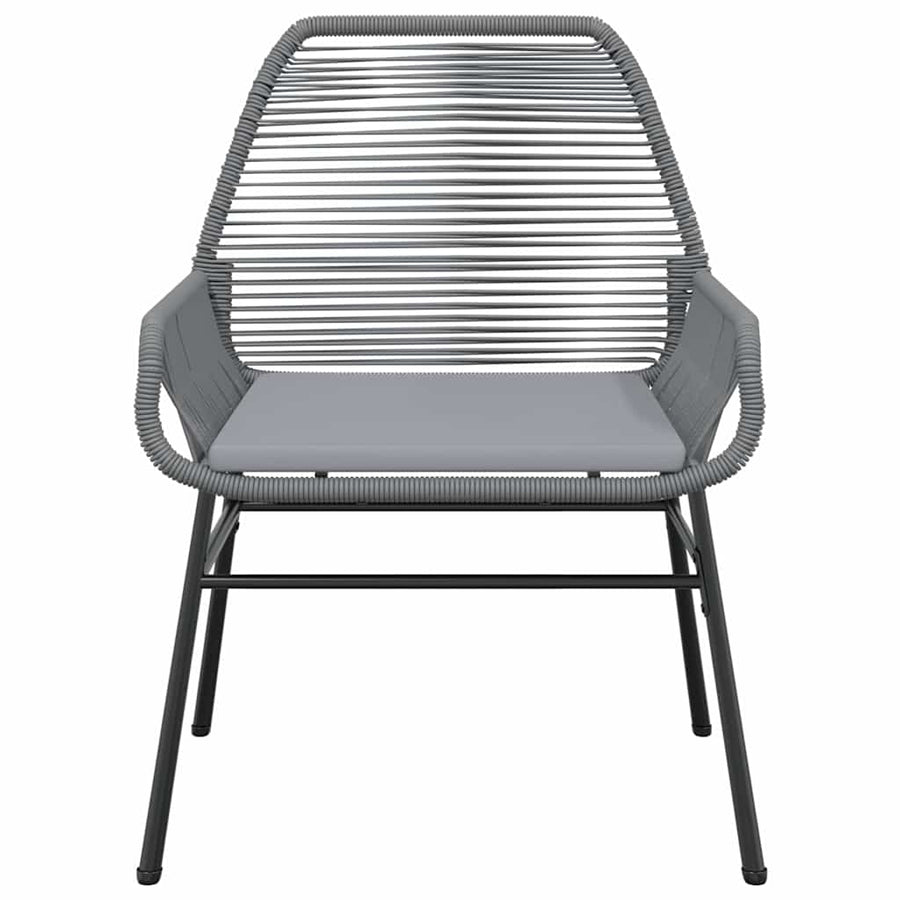 7-Delige Tuinset Met Kussens Poly Rattan Glas 6 200 x 100 x 74 cm Grijs