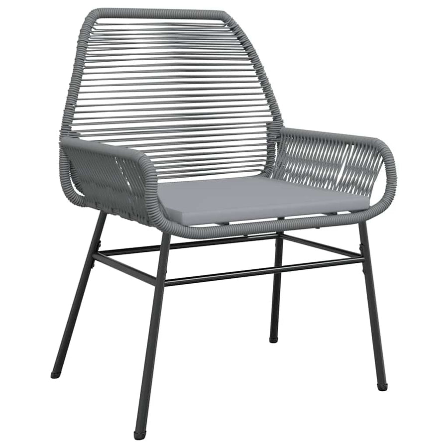 9-Delige Tuinset Met Kussens Poly Rattan Glas 8 200 x 100 x 74 cm Grijs