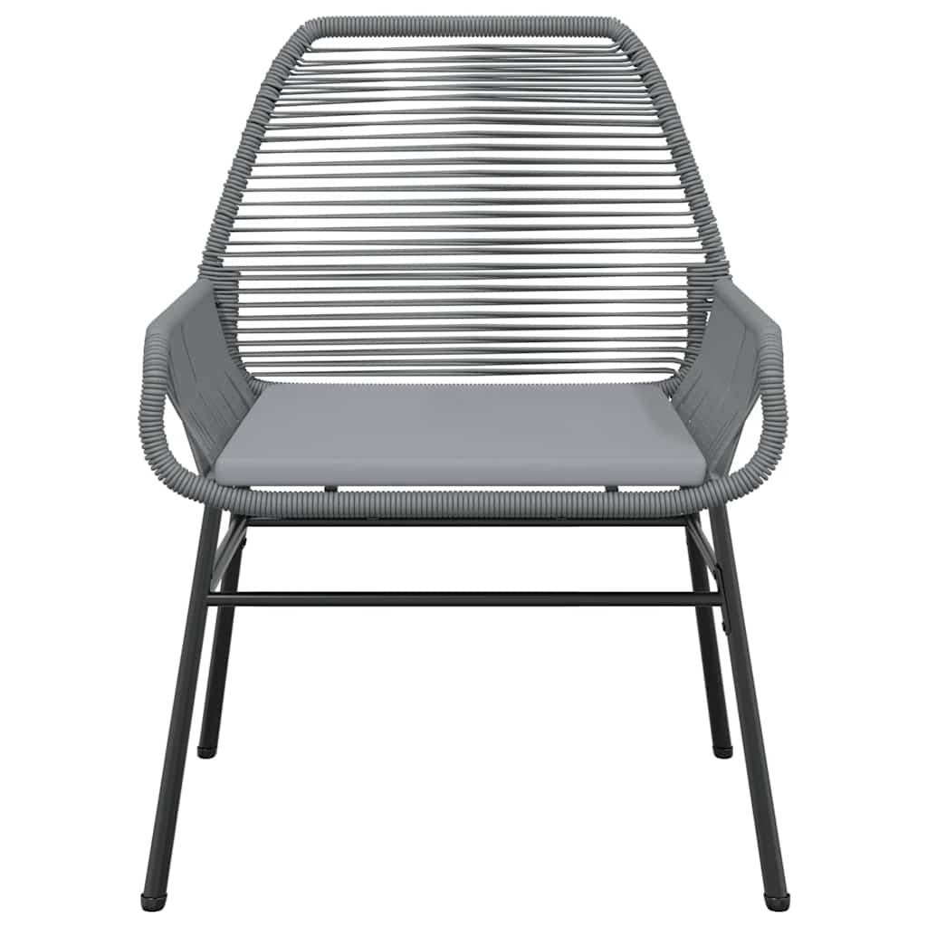 9-Delige Tuinset Met Kussens Poly Rattan Glas 8 200 x 100 x 74 cm Grijs