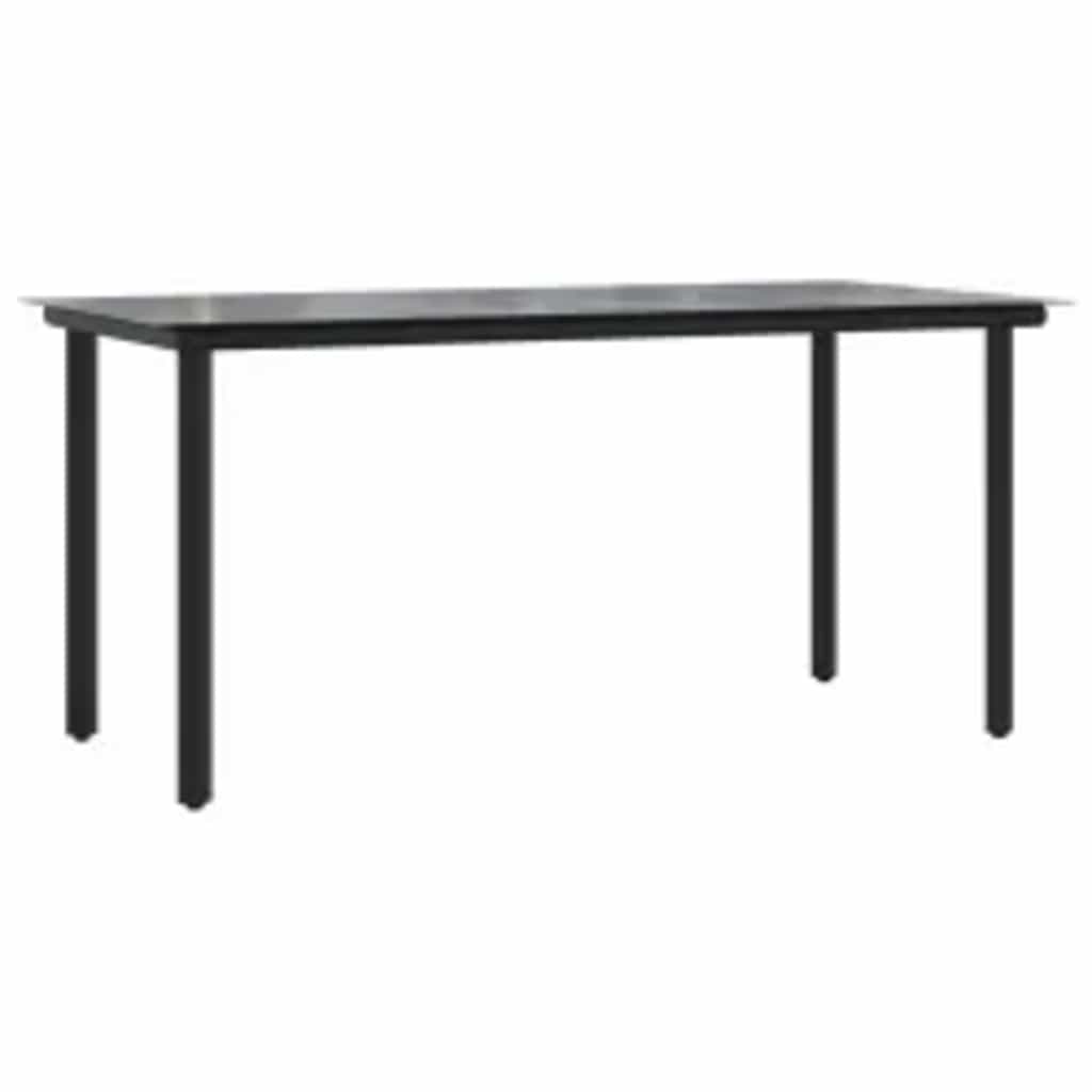 5-Delige Tuinset Met Kussens Poly Rattan Glas 4 160 x 80 x 74 cm Bruin en crèmewit