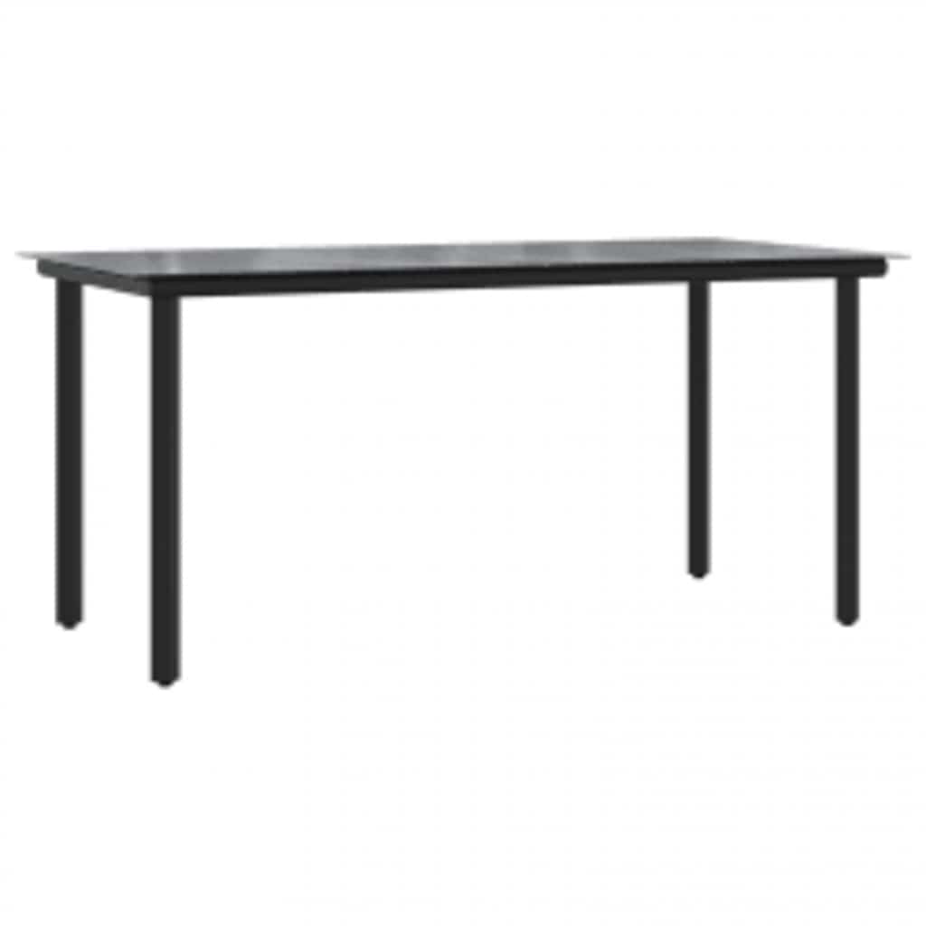 7-Delige Tuinset Met Kussens Poly Rattan Glas 6 160 x 80 x 74 cm Bruin en crèmewit
