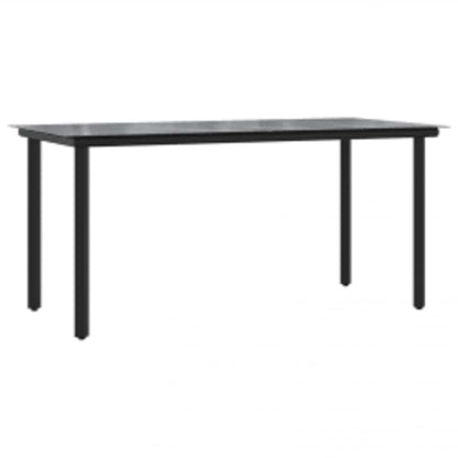7-Delige Tuinset Met Kussens Poly Rattan Glas 6 160 x 80 x 74 cm Bruin en crèmewit