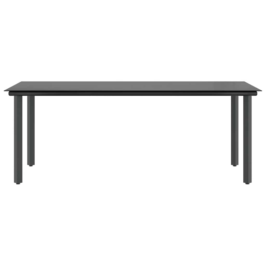 9-Delige Tuinset Met Kussens Poly Rattan Glas 8 200 x 100 x 74 cm Bruin en crèmewit