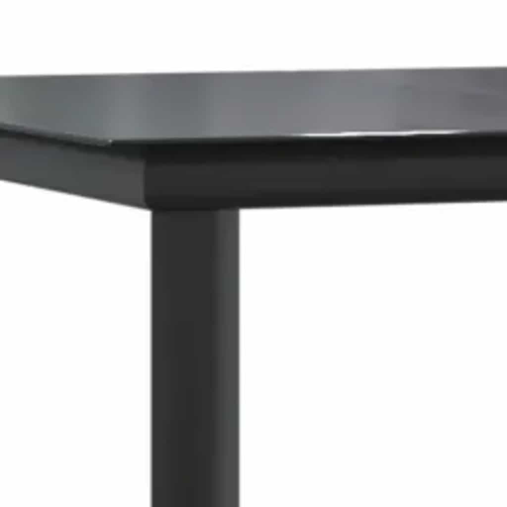 5-Delige Tuinset Met Kussens Poly Rattan Glas 4 160 x 80 x 74 cm Zwart