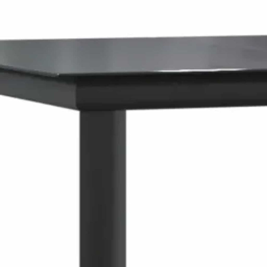 5-Delige Tuinset Met Kussens Poly Rattan Glas 4 160 x 80 x 74 cm Zwart
