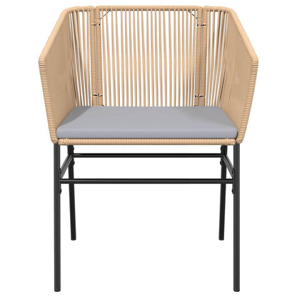 5-Delige Tuinset Met Kussens Poly Rattan Glas 4 140 x 70 x 74 cm Bruin