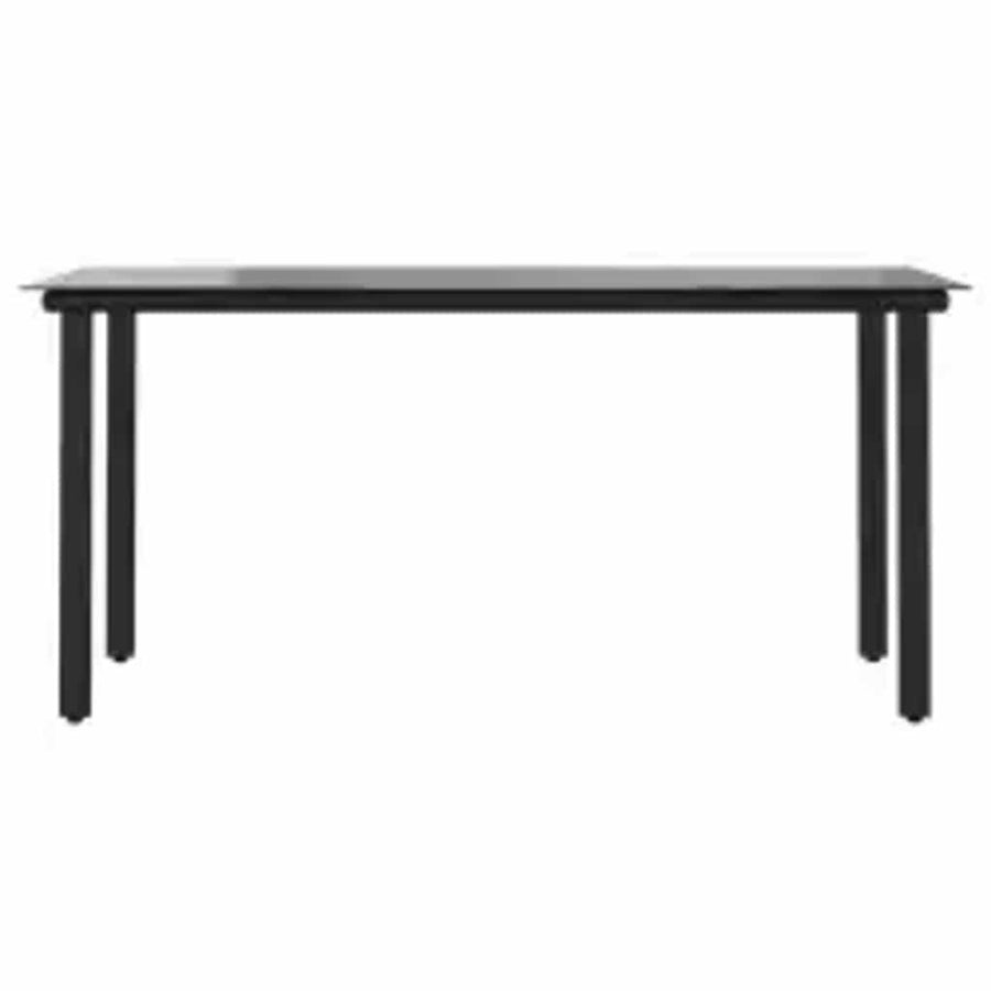 7-Delige Tuinset Met Kussens Poly Rattan Glas 6 160 x 80 x 74 cm Bruin