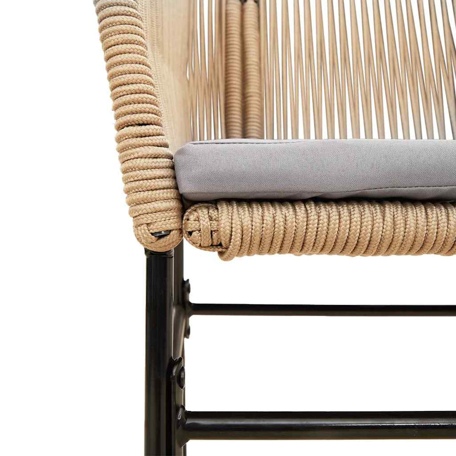 7-Delige Tuinset Met Kussens Poly Rattan Glas 6 200 x 100 x 74 cm Bruin