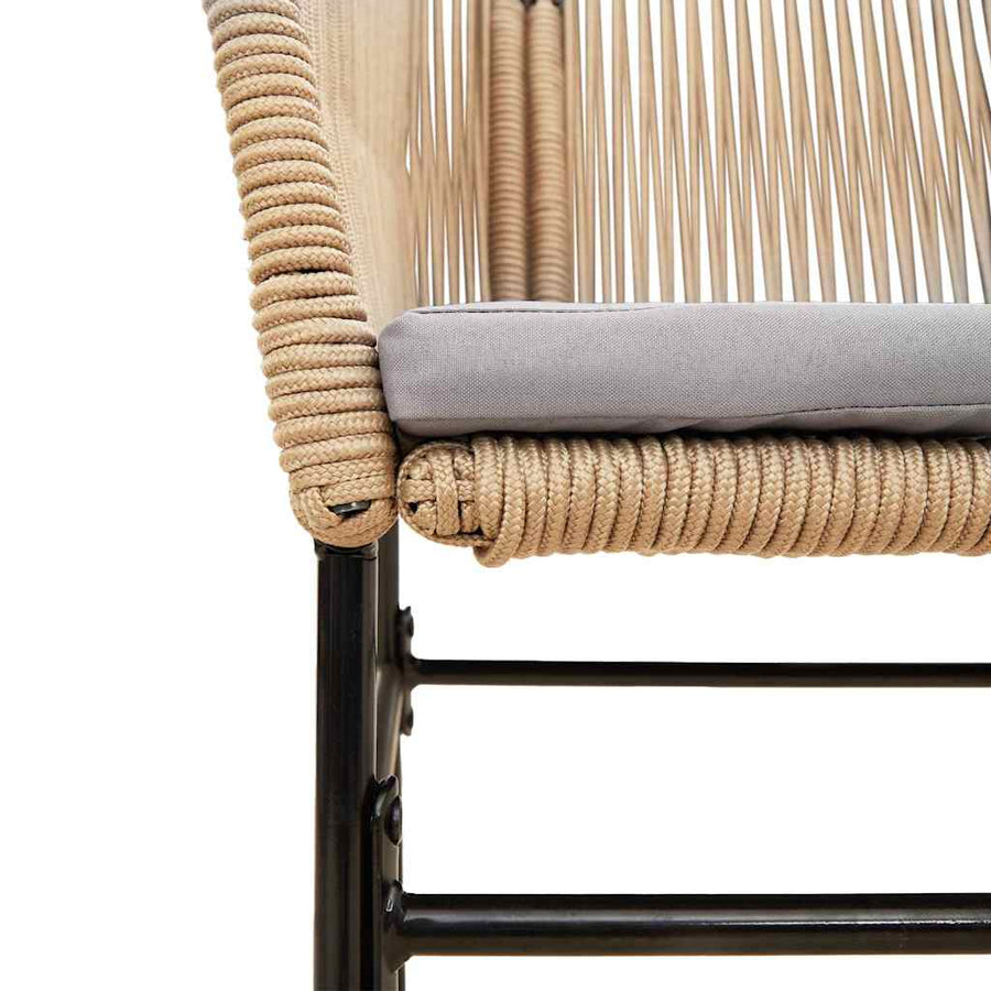 9-Delige Tuinset Met Kussens Poly Rattan Glas 8 200 x 100 x 74 cm Bruin
