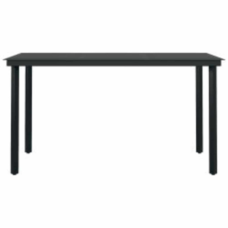 5-Delige Tuinset Met Kussens Poly Rattan Glas 4 140 x 70 x 74 cm Grijs