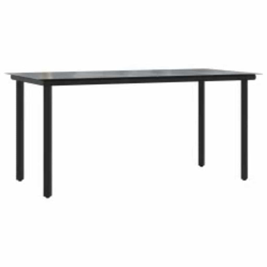 5-Delige Tuinset Met Kussens Poly Rattan Glas 4 160 x 80 x 74 cm Grijs