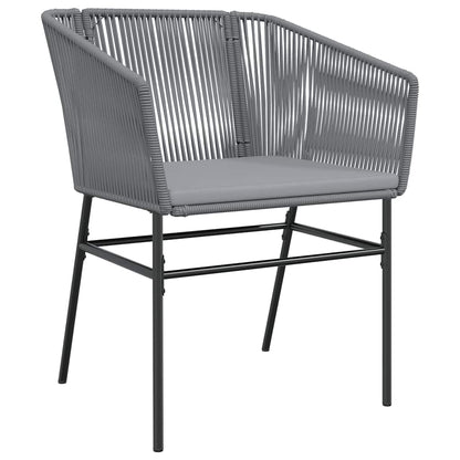 7-Delige Tuinset Met Kussens Poly Rattan Glas 6 200 x 100 x 74 cm Grijs