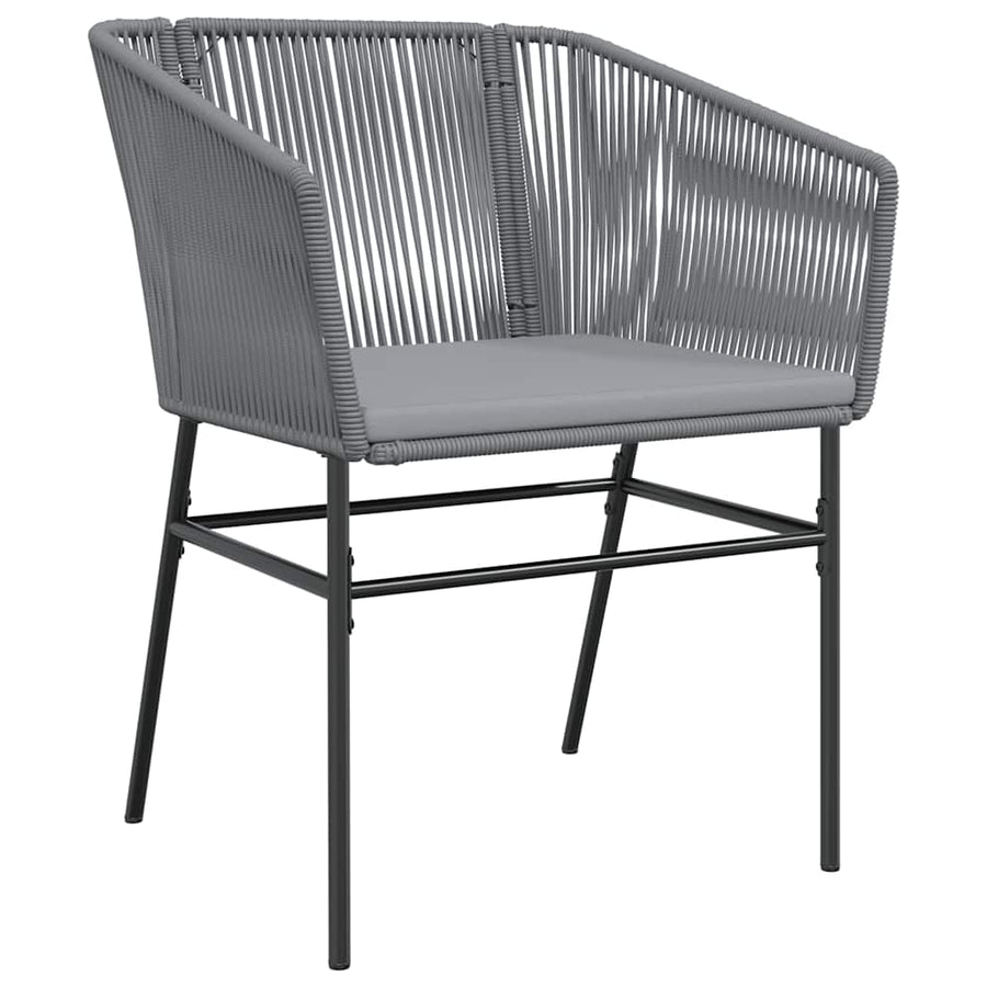 7-Delige Tuinset Met Kussens Poly Rattan Glas 6 200 x 100 x 74 cm Grijs