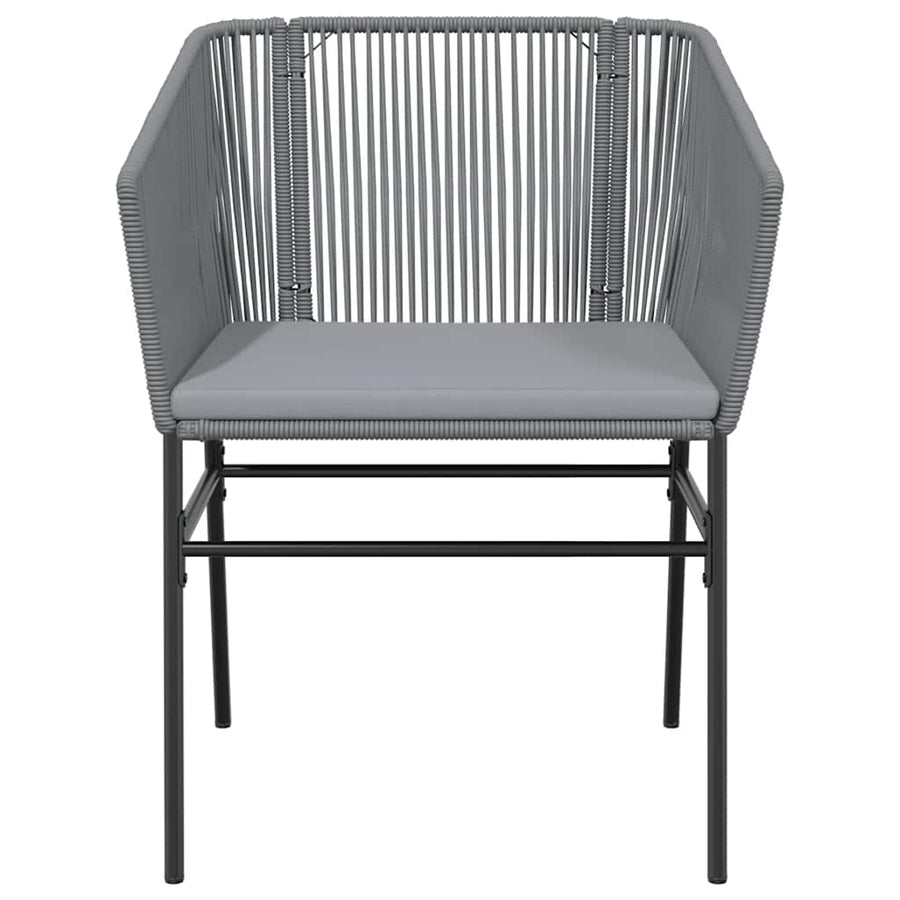 7-Delige Tuinset Met Kussens Poly Rattan Glas 6 200 x 100 x 74 cm Grijs
