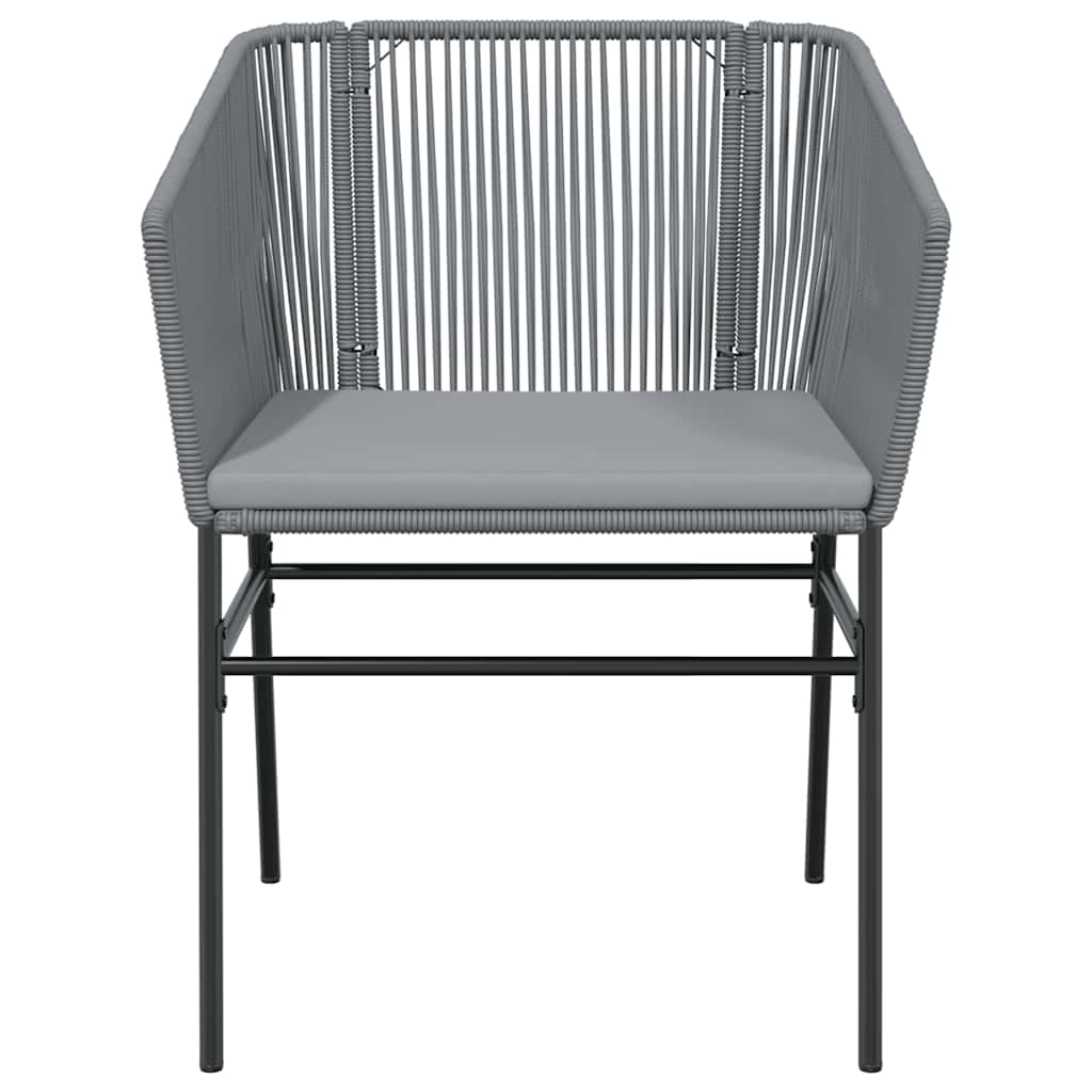 9-Delige Tuinset Met Kussens Poly Rattan Glas 8 200 x 100 x 74 cm Grijs