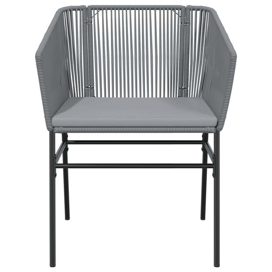 9-Delige Tuinset Met Kussens Poly Rattan Glas 8 200 x 100 x 74 cm Grijs