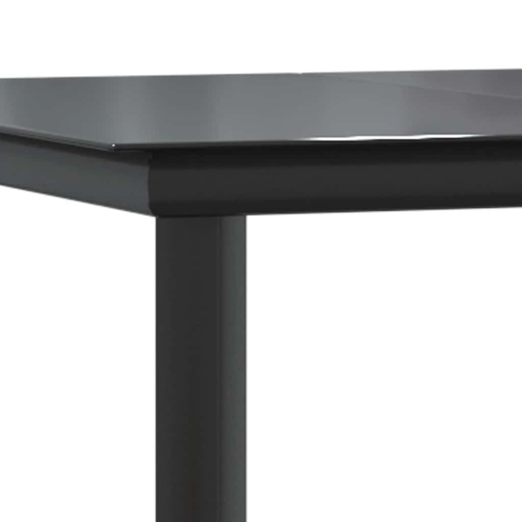 9-Delige Tuinset Met Kussens Poly Rattan Glas 8 200 x 100 x 74 cm Grijs