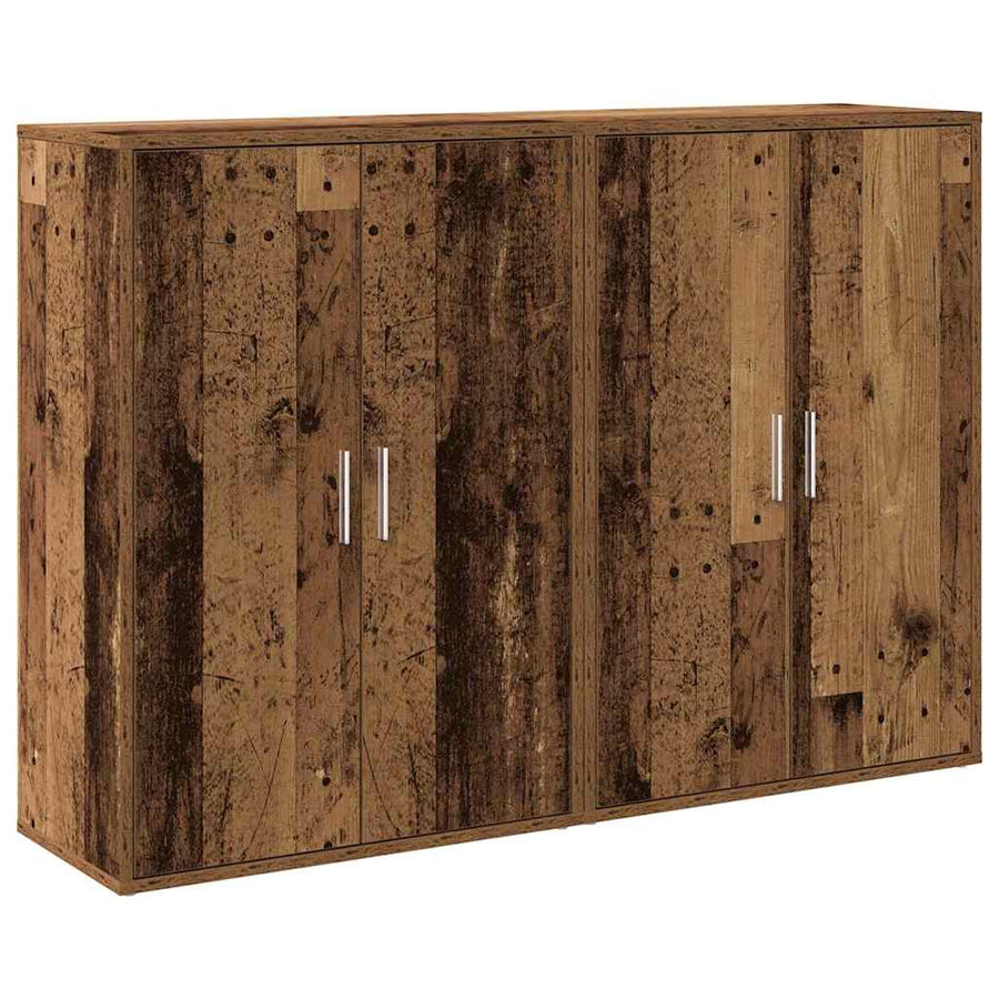 Dressoir met plank met opslag met de deur Oud hout 60 x 31 x 84 cm Bewerkt hout