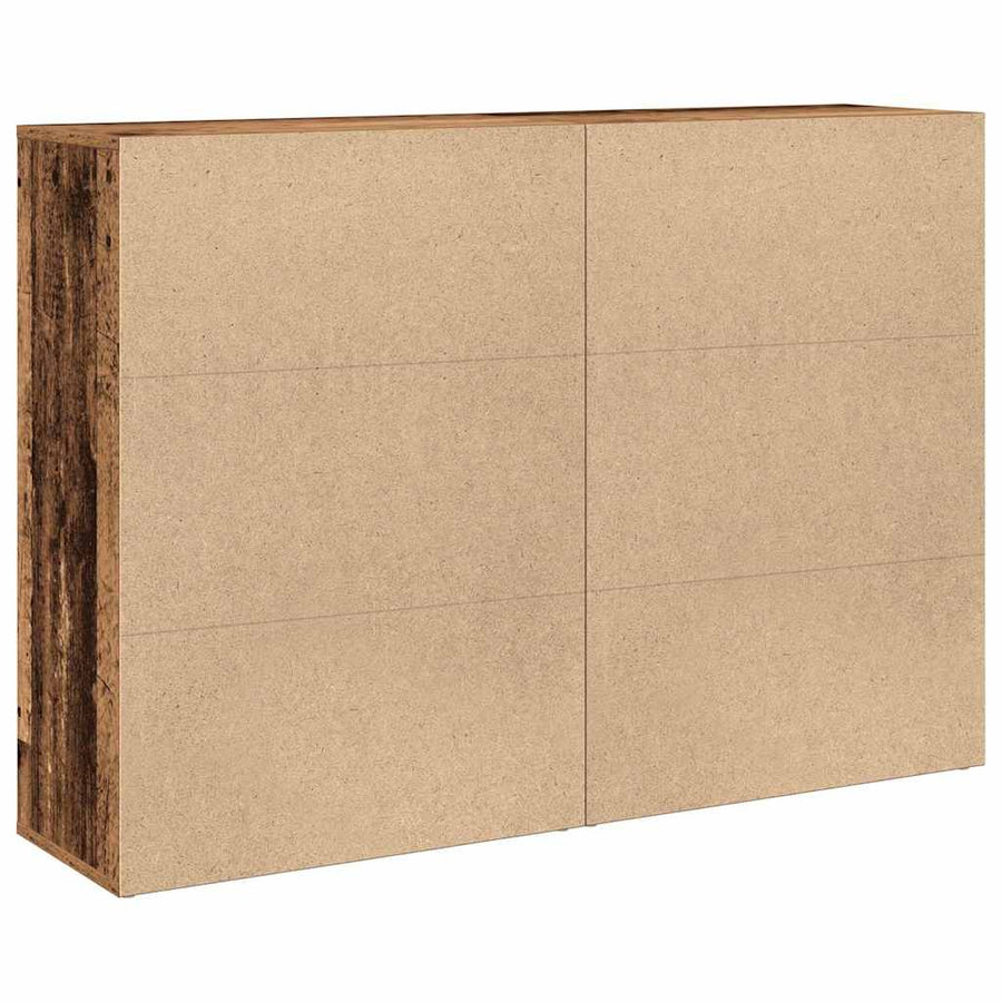 Dressoir met plank met opslag met de deur Oud hout 60 x 31 x 84 cm Bewerkt hout