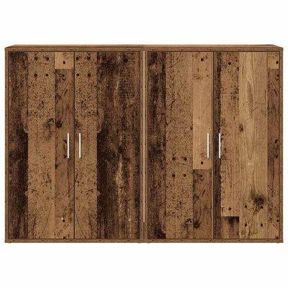 Dressoir met plank met opslag met de deur Oud hout 60 x 31 x 84 cm Bewerkt hout