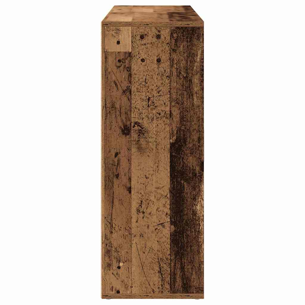 Dressoir met plank met opslag met de deur Oud hout 60 x 31 x 84 cm Bewerkt hout