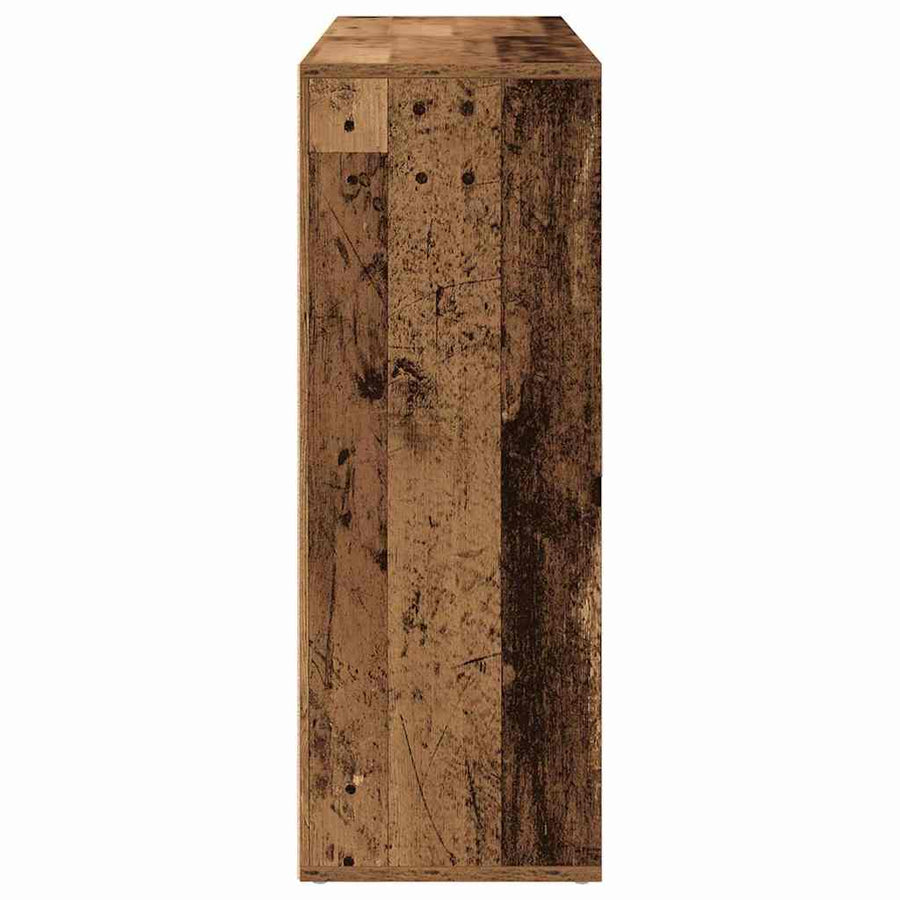 Dressoir met plank met opslag met de deur Oud hout 60 x 31 x 84 cm Bewerkt hout