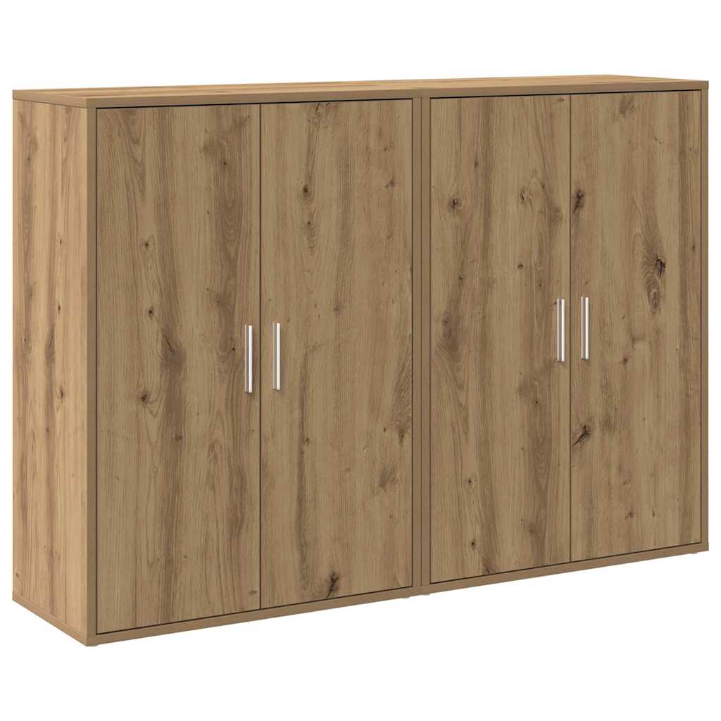 Dressoir 2 pcs Artisan Eiken 60 x 31 x 84 cm Bewerkt hout