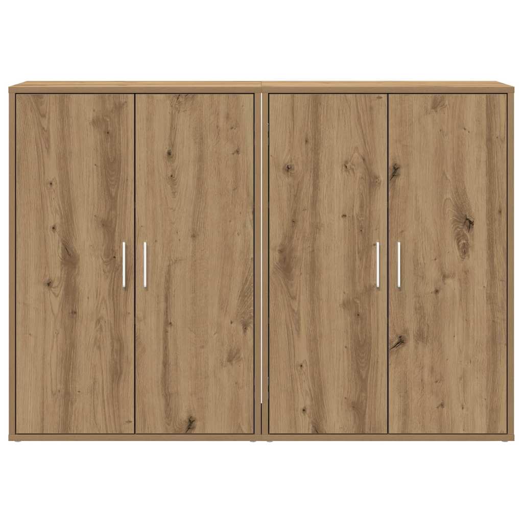 Dressoir 2 pcs Artisan Eiken 60 x 31 x 84 cm Bewerkt hout