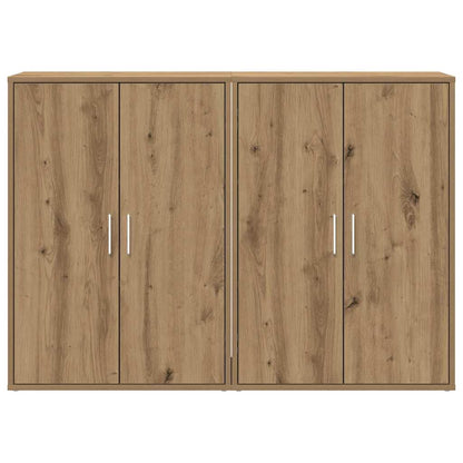 Dressoir 2 pcs Artisan Eiken 60 x 31 x 84 cm Bewerkt hout