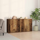 Dressoir 2 pcs Oudhout 79 x 38 x 80 cm Bewerkt hout
