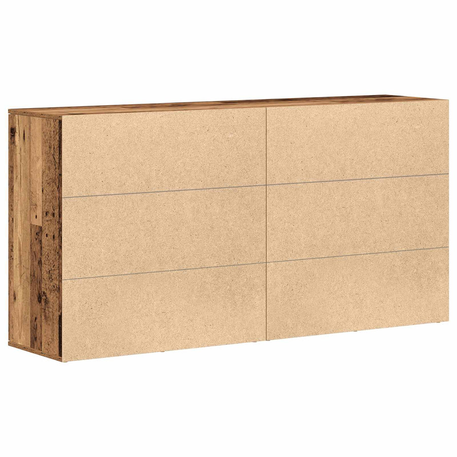 Dressoir 2 pcs Oudhout 79 x 38 x 80 cm Bewerkt hout