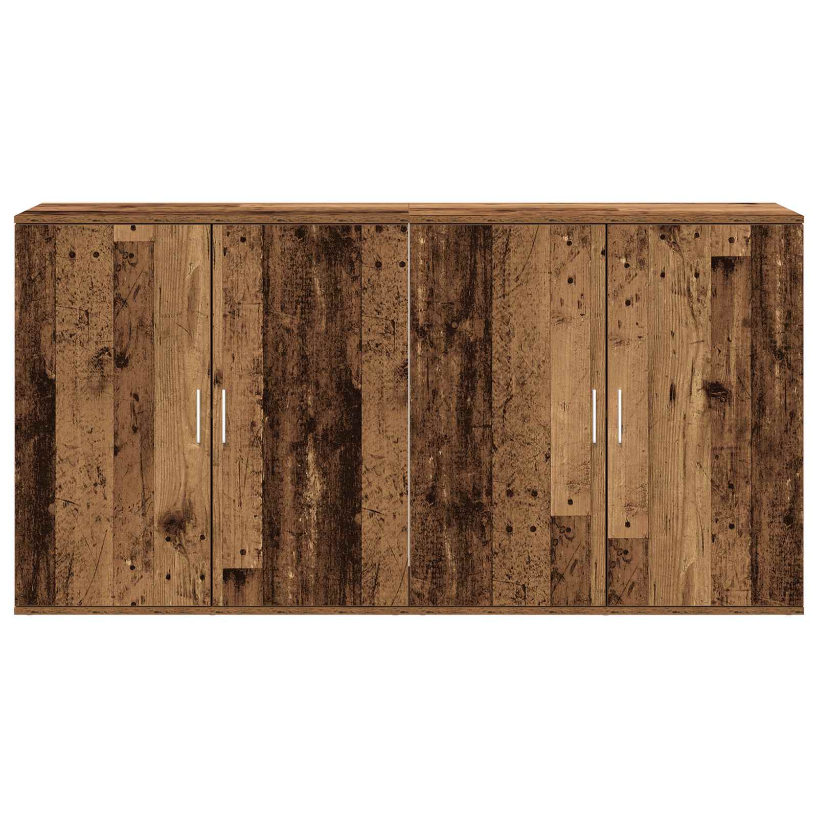 Dressoir 2 pcs Oudhout 79 x 38 x 80 cm Bewerkt hout