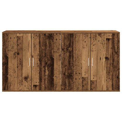 Dressoir 2 pcs Oudhout 79 x 38 x 80 cm Bewerkt hout