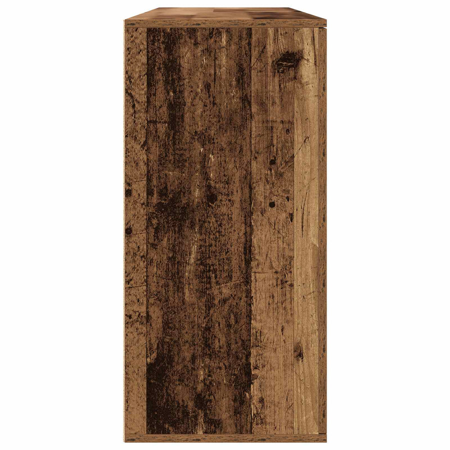 Dressoir 2 pcs Oudhout 79 x 38 x 80 cm Bewerkt hout
