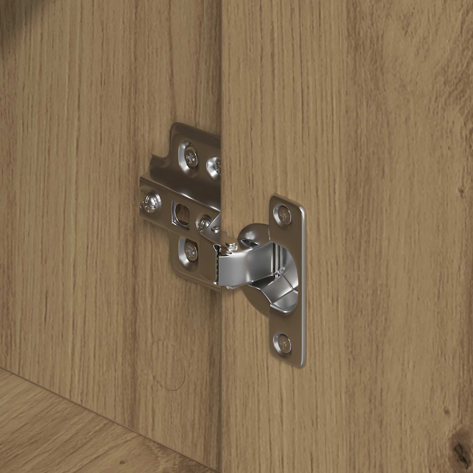 Dressoir 2 pcs Artisan Eiken 79 x 38 x 80 cm Bewerkt hout