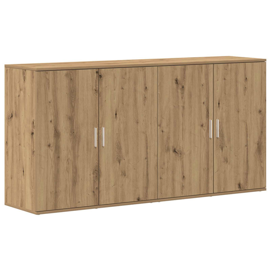 Dressoir 2 pcs Artisan Eiken 79 x 38 x 80 cm Bewerkt hout