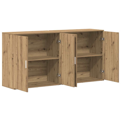 Dressoir 2 pcs Artisan Eiken 79 x 38 x 80 cm Bewerkt hout