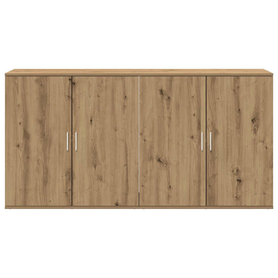 Dressoir 2 pcs Artisan Eiken 79 x 38 x 80 cm Bewerkt hout