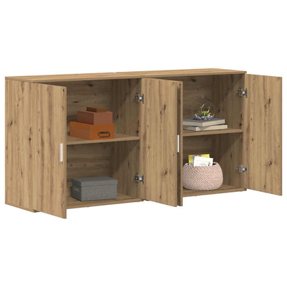 Dressoir 2 pcs Artisan Eiken 79 x 38 x 80 cm Bewerkt hout